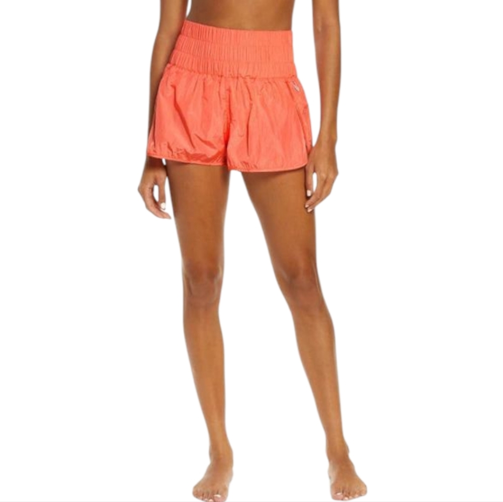 FP MOVEMENT "The Way Home" Running Shorts Papaya Large 10 Sport Athlete - Picture 1 of 10